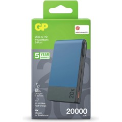 GP M2 Series Powerbank 20000mAh Bl - High Capacity, Fast Charging & Reliable Power Solution!